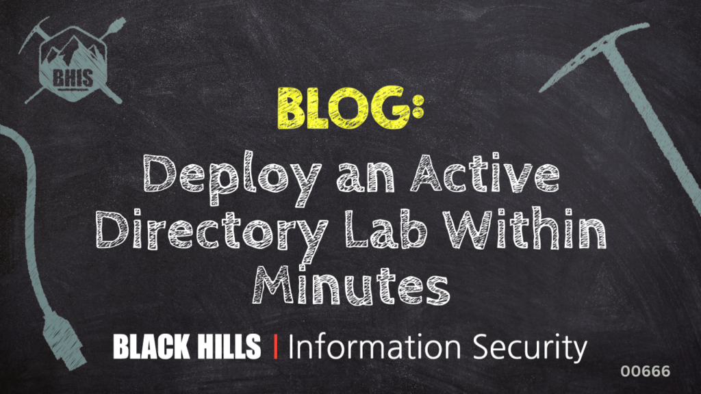 Deploy an Active Directory Lab Within Minutes