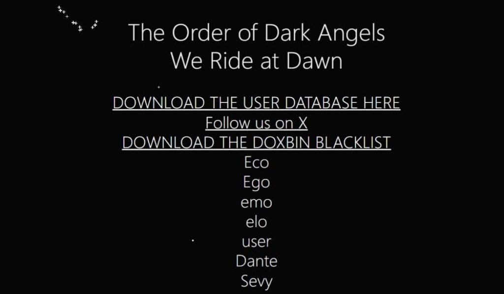 Doxbin Data Breach: Hackers Leak 136,000+ User Records and Blacklist File