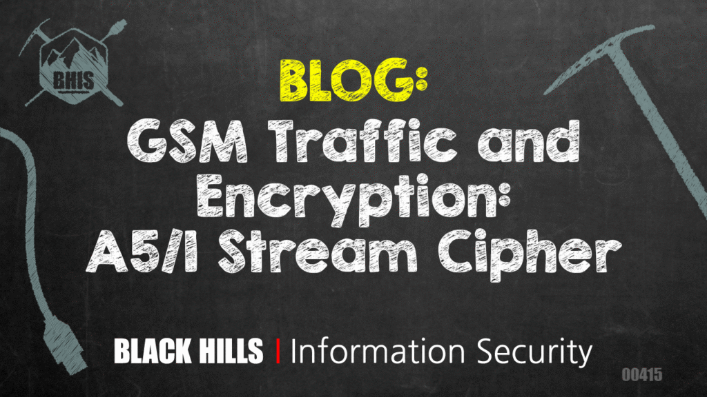 GSM Traffic and Encryption: A5/1 Stream Cipher