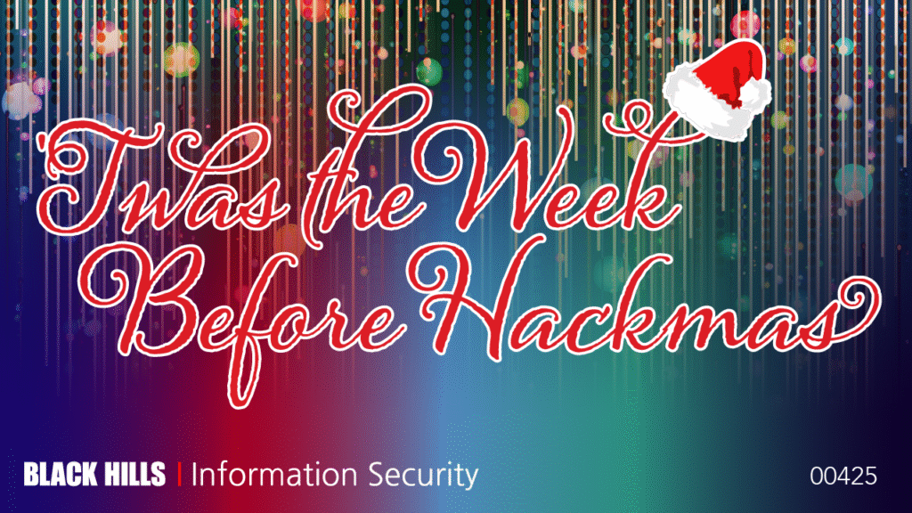 'Twas the Week Before Hackmas