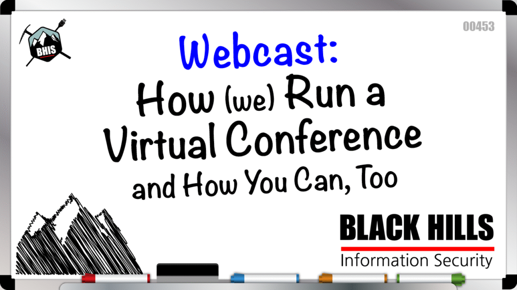 Webcast: How (we) Run a Virtual Conference and How You Can, Too