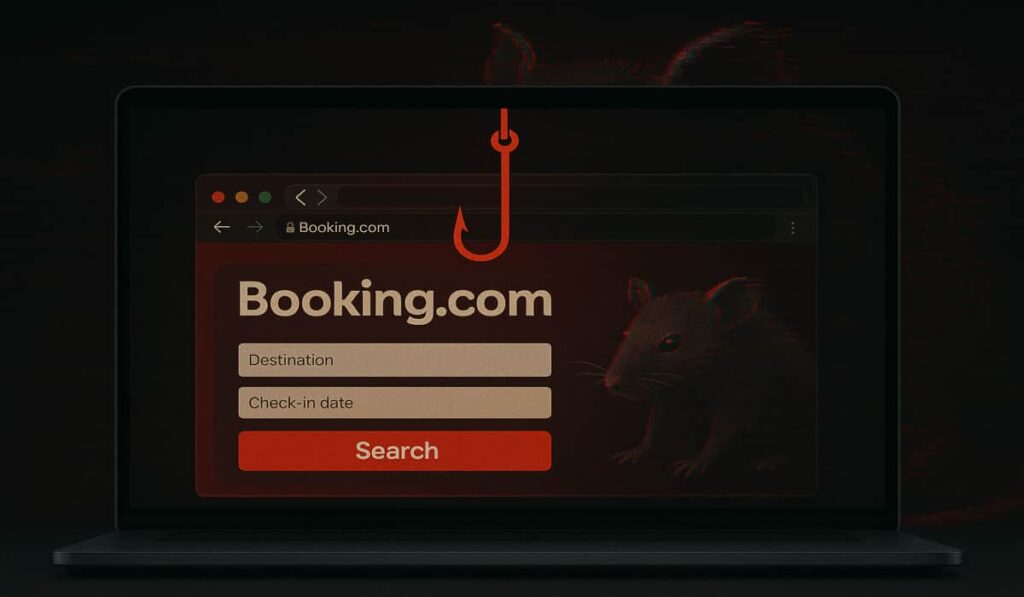 Booking.com Phishing Scam Uses Fake CAPTCHA to Install AsyncRAT