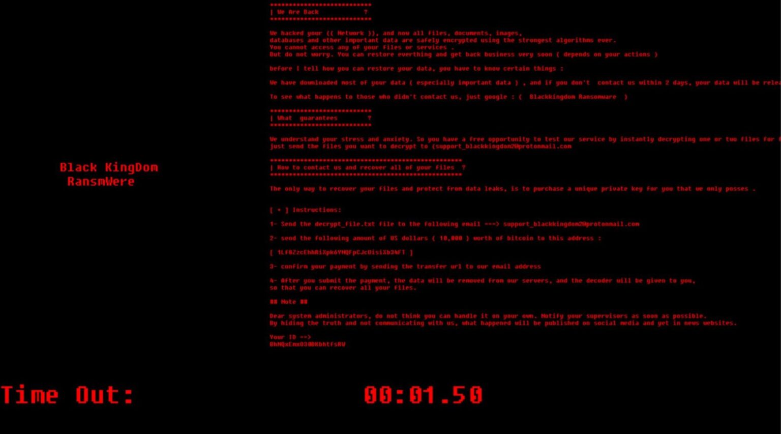 US authorities have indicted Black Kingdom ransomware admin