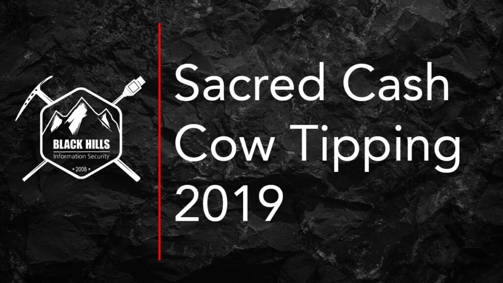 Webcast: Sacred Cash Cow Tipping 2019