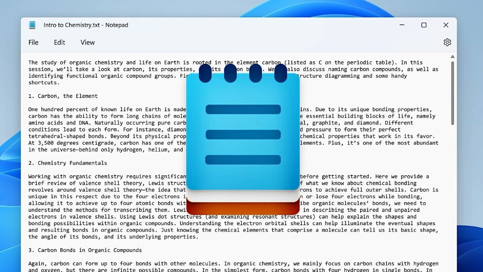 Microsoft now testing Notepad text formatting in Windows 11