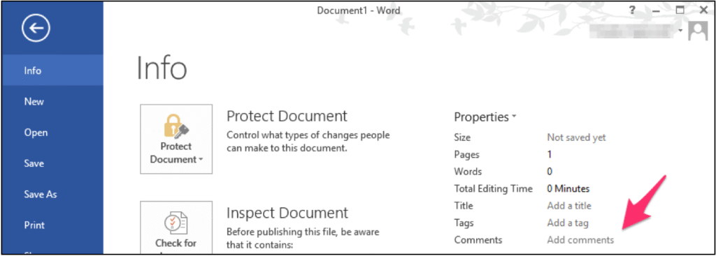 Hide Payload in MS Office Document Properties